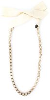 Lanvin Vintage Collier Noué À Perles 