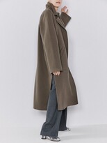 Thumbnail for your product : Raey Exaggerated-shoulder Split-side Wool Coat