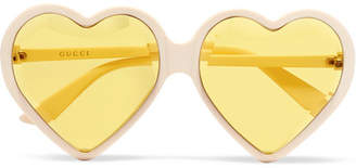 Gucci Heart-shaped Acetate Sunglasses