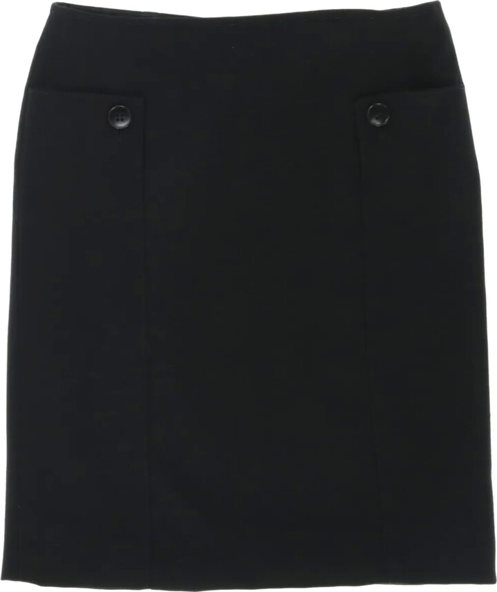 Valentino Garavani Pre-Owned 2000s Pocketed Wool Skirt