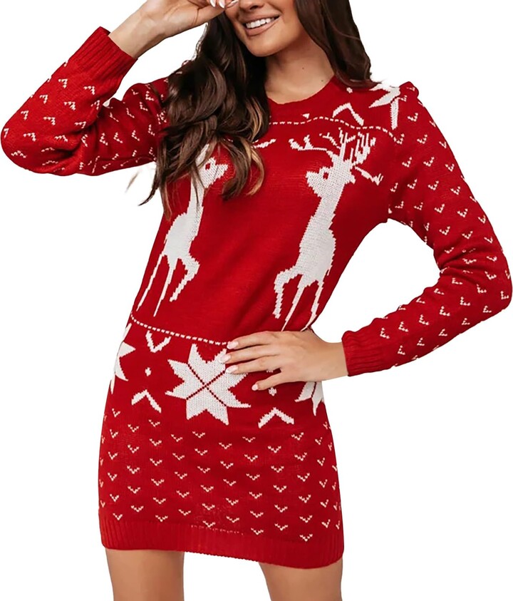JSYVPWL Sweater Dresses for Women 2023 Trendy Womens Sweater