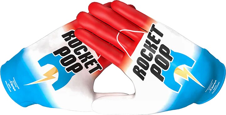 Phenom Elite Youth VPS5 Rocketpop Football Gloves, Small, Red/White/Blue