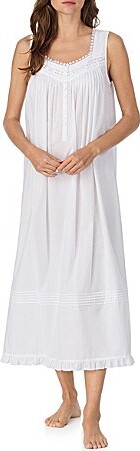 Eileen West Solid Sleeveless Sweetheart Neck Woven Lawn Ballet Nightgown