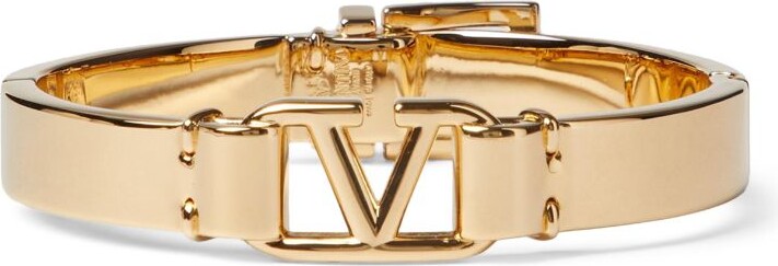 Valentino Garavani Vlogo Signature Buckle Bracelet - Gold