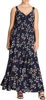 Thumbnail for your product : City Chic Pretty Vine Maxi Dress