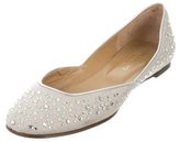 Thumbnail for your product : Valentino Embellished Square-Toe Flats