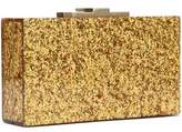 Thumbnail for your product : Halston Glittered Pvc Box Clutch