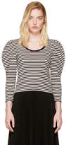 Thumbnail for your product : Marc Jacobs Black Striped Puff Sleeve T-Shirt