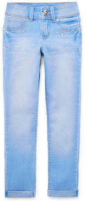 YMI Jeanswear Flower Cuff Skinny