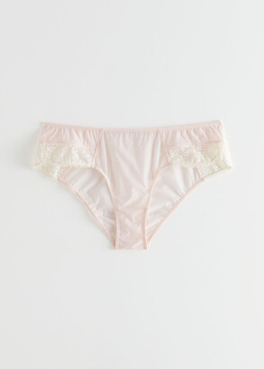 And other stories Floral Lace Trim Briefs