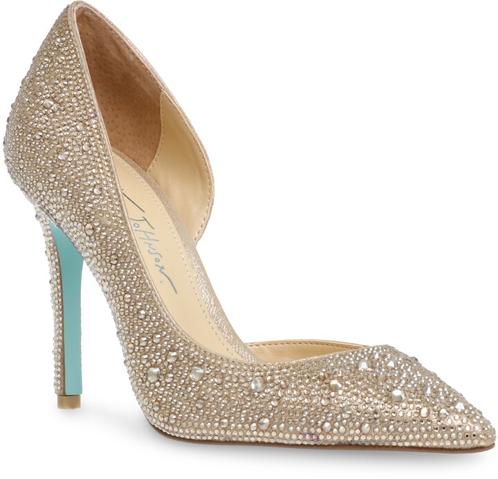 light gold pumps