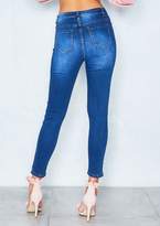 Thumbnail for your product : Ever New Ever New Cassandra Denim Distressed Knee Rip Skinny Jeans