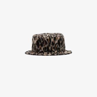 Ruslan Baginskiy Multicoloured leopard print wool bucket hat