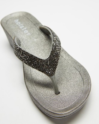 Holster Women's Grey Sandals - Twilight Wedge - Size One Size, 11 at The Iconic