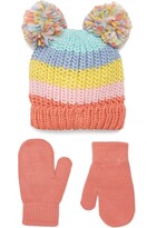 Thumbnail for your product : Capelli New York Kids' Double Pom Beanie & Gloves Set