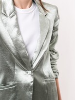 Thumbnail for your product : Cinq à Sept Metallic-Effect Fitted Blazer
