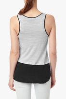 Thumbnail for your product : 7 For All Mankind Silk Banded Tank In Flint Grey