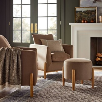 Threshold designed w/Studio McGee Elroy Accent Chair with Wooden Legs ...