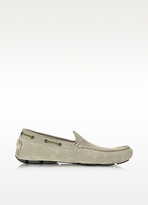 Thumbnail for your product : Versace Jeans  Beige Suede Driver Shoe