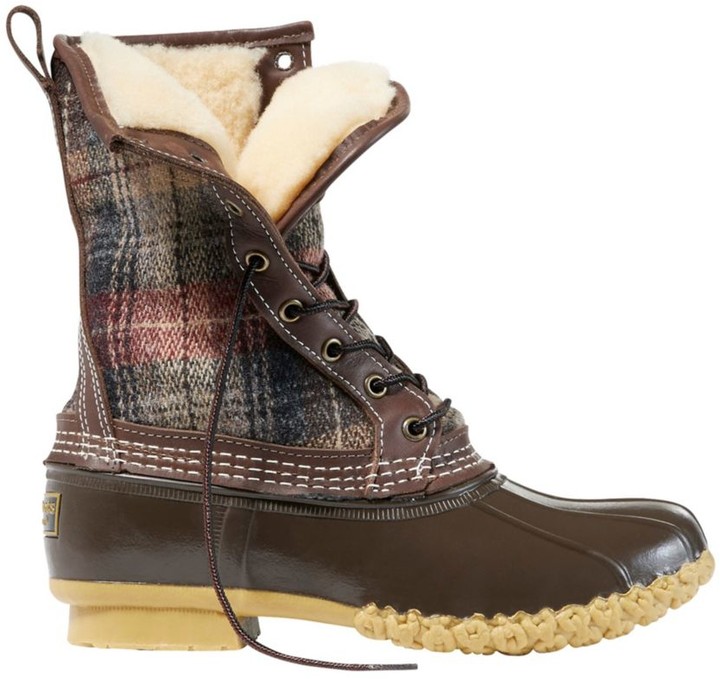 shearling lined duck boots