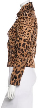 Dolce & Gabbana Leopard Print Casual Jacket