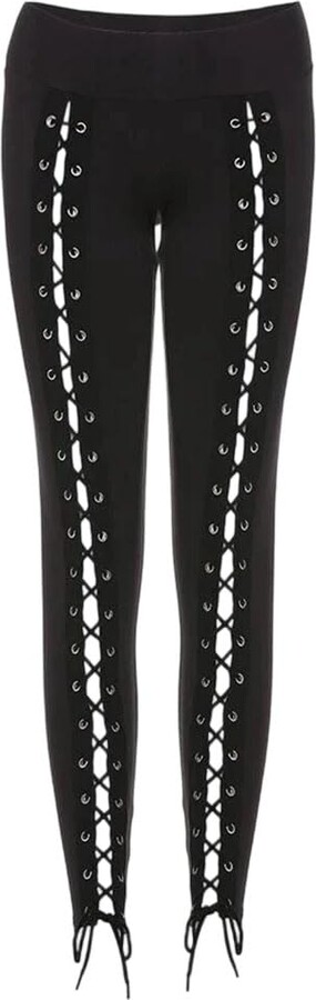 Yoga Pants Lace Up Bandage Pants Generic Women's Bandage Leggings