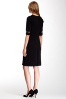 Thumbnail for your product : Taylor Liquid Ponte & Lace Dress