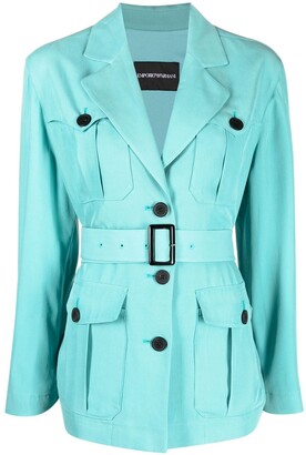 Emporio Armani Short Belted Trench Coat