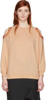 Thumbnail for your product : Nina Ricci Pink Sequin Cut-Out Sweatshirt