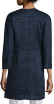 Thumbnail for your product : Neiman Marcus Textured Woven Button-Front Jacket