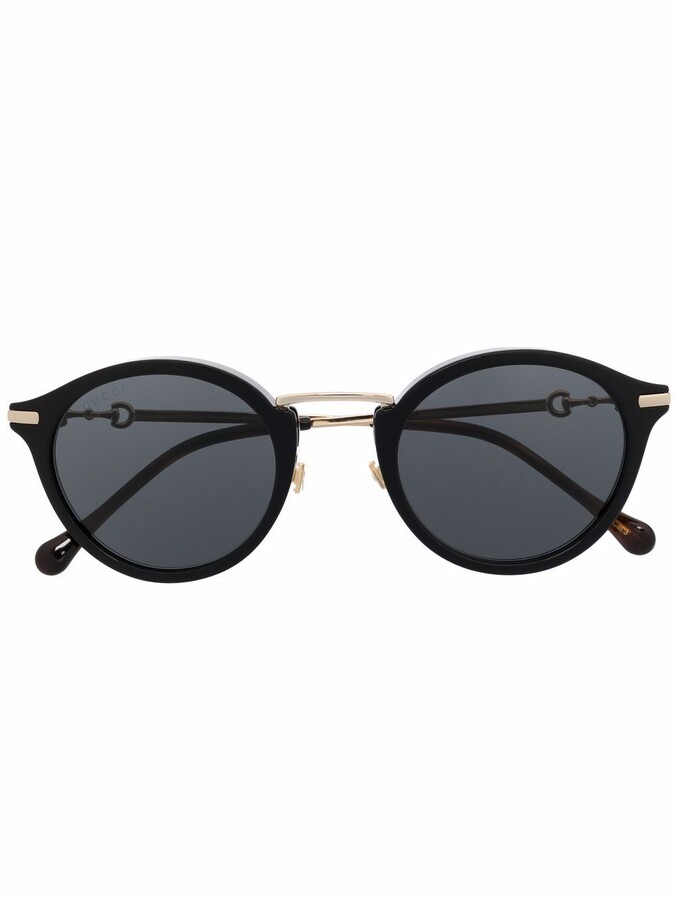 Round-Frame Tinted Sunglasses
