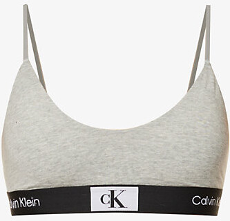 Calvin Klein Women's Invisibles Lift Plunge Bralette, Dapple Gray at   Women's Clothing store