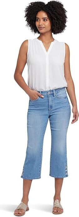 NYDJ Joni Relaxed Capri Jeans in Salamanca Sun Women's Jeans Salamanca Sun : 0 23, Cotton/Denim/Down