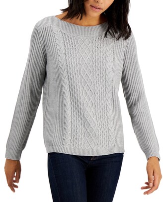 vreemd Bederven Tact Tommy Hilfiger Cable-Knit Boat-Neck Sweater - ShopStyle
