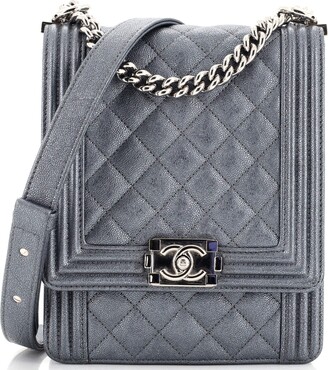 Chanel Boy Flap Bag Quilted Caviar Small - ShopStyle