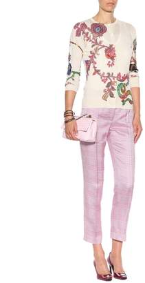 Etro Printed silk and cashmere sweater