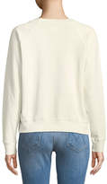 Thumbnail for your product : Mother Crewneck Raglan Sweatshirt with Topstitching