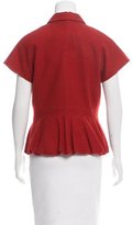 Thumbnail for your product : Piazza Sempione Cashmere Short Sleeve Jacket