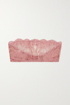 Thumbnail for your product : I.D. Sarrieri Embroidered Tulle Bandeau Bra - Pink