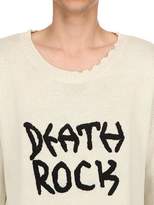 Thumbnail for your product : Garçons Infideles DEATH ROCK EMBROIDERY WOOL BLEND SWEATER
