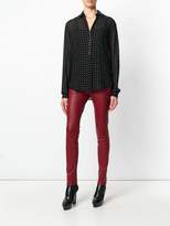 Thumbnail for your product : Saint Laurent polka dot sheer shirt