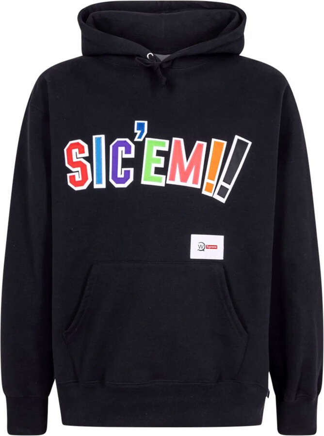Sic Em Wtaps Supreme Box Logo Supreme WTAPS Sic'em! Hoodie