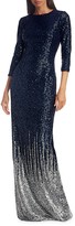 Thumbnail for your product : Teri Jon by Rickie Freeman Sequin-Embellished Knit Gown