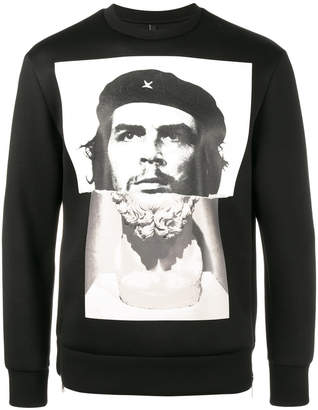 Neil Barrett Che Guevara statue print sweatshirt