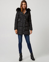 Thumbnail for your product : Le Château Puffer Coat with Faux Fur Hood