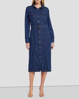 Thumbnail for your product : 7 For All Mankind Denim Lustre Luxe Dress in Poppy