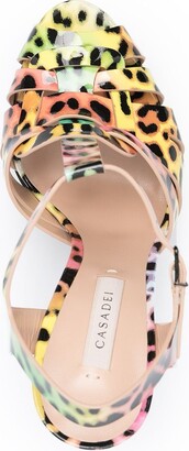 Casadei leopard print T-bar sandals