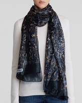 Thumbnail for your product : Ferragamo Oblong Leopard Print Silk Scarf