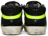 Thumbnail for your product : Golden Goose Black Glitter Mid Star Sneakers