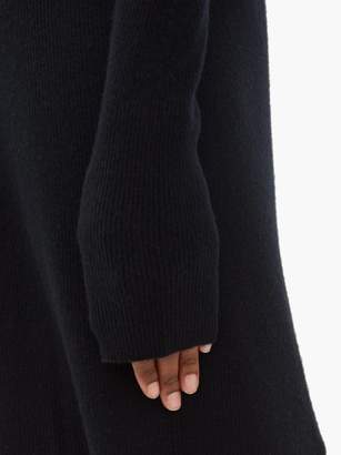 Raey Crew-neck Ribbed Cashmere Dress - Womens - Navy